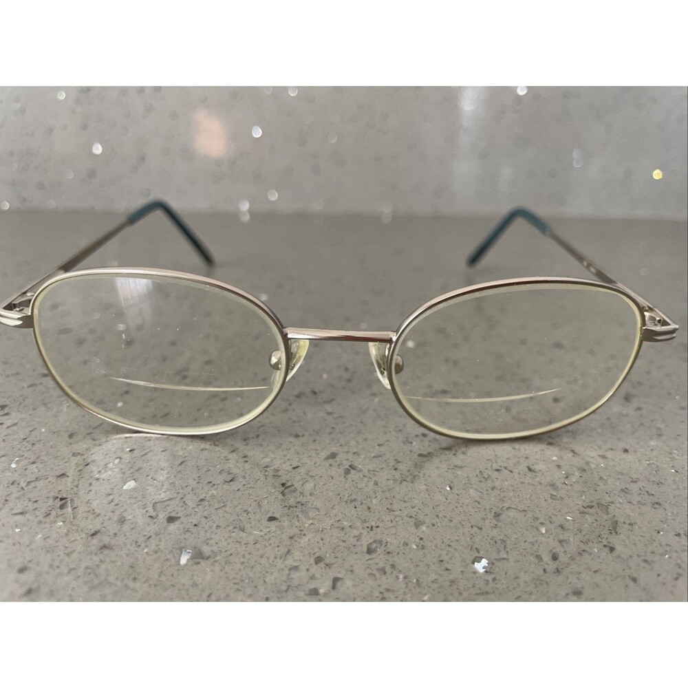 Eddie Bauer Carson Eyeglasses Frames ONLY Silver Metal Full Rim Round 51-19-145